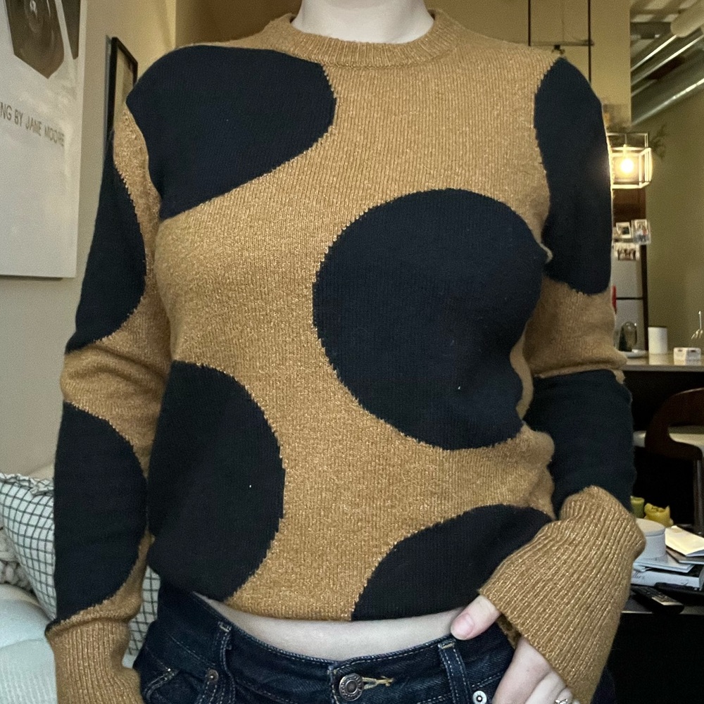 Who What Wear polka dot sweater
